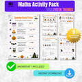 Halloween Maths Worksheet Pack | KS2 Printable Math Worksheets