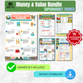 Money and Value Worksheet Pack (Supermarket Themed) | KS1 Printable Math Worksheets