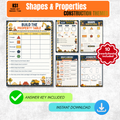 Shapes Worksheet Pack (Construction Site Themed) | KS1 Printable Math Worksheets