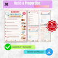 Ratio and Proportion Worksheet Pack (Bakery Themed) | KS2 Printable Math Worksheets