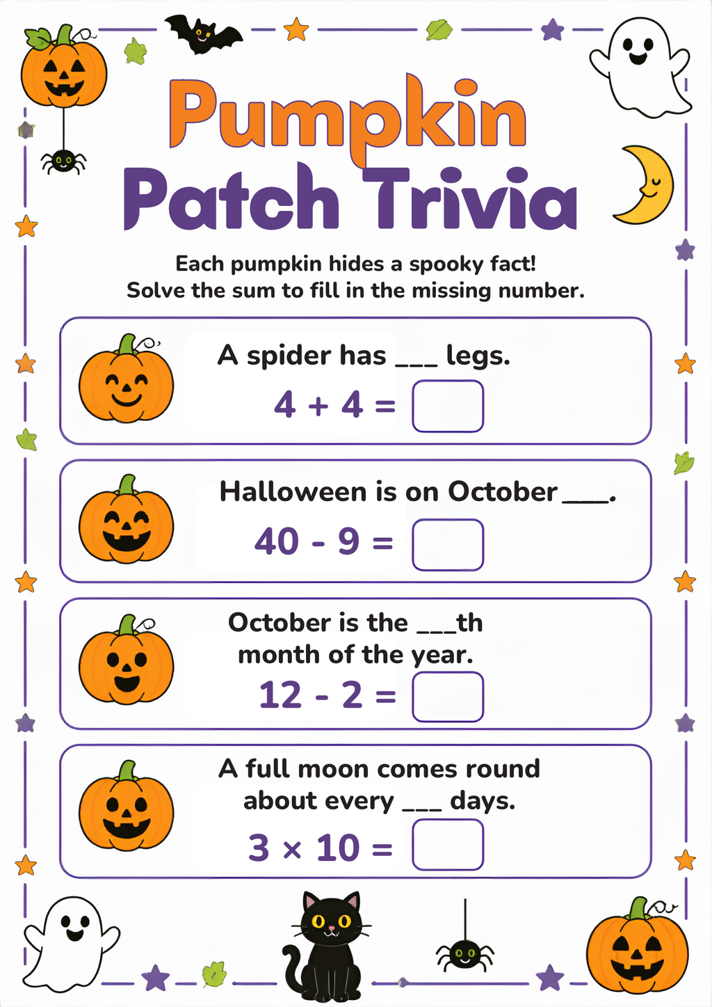 Halloween Maths Worksheet Pack | KS1 Printable Math Worksheets
