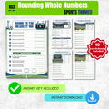 Rounding Worksheet Pack (Sports Stadium Themed) | KS2 Printable Math Worksheets