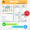 Place Value Worksheet Pack (Lottery Themed) | KS1 Printable Math Worksheets