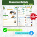 Measurement Worksheet Pack (City Themed) | KS2 Printable Math Worksheets