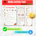 Christmas Maths Worksheet Pack | KS1 Printable Math Worksheets