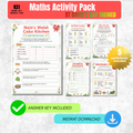 St David's Day Maths Worksheet Pack | KS1 Printable Math Worksheets